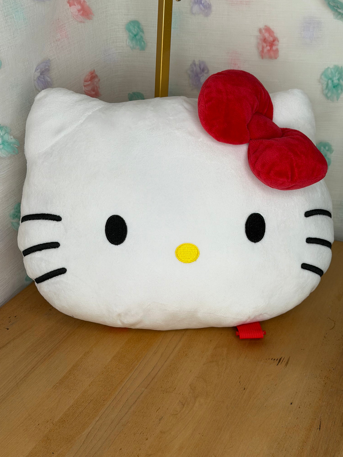 Sanrio Hello Kitty Head-Shaped Red Bow Backpack 10”x13”