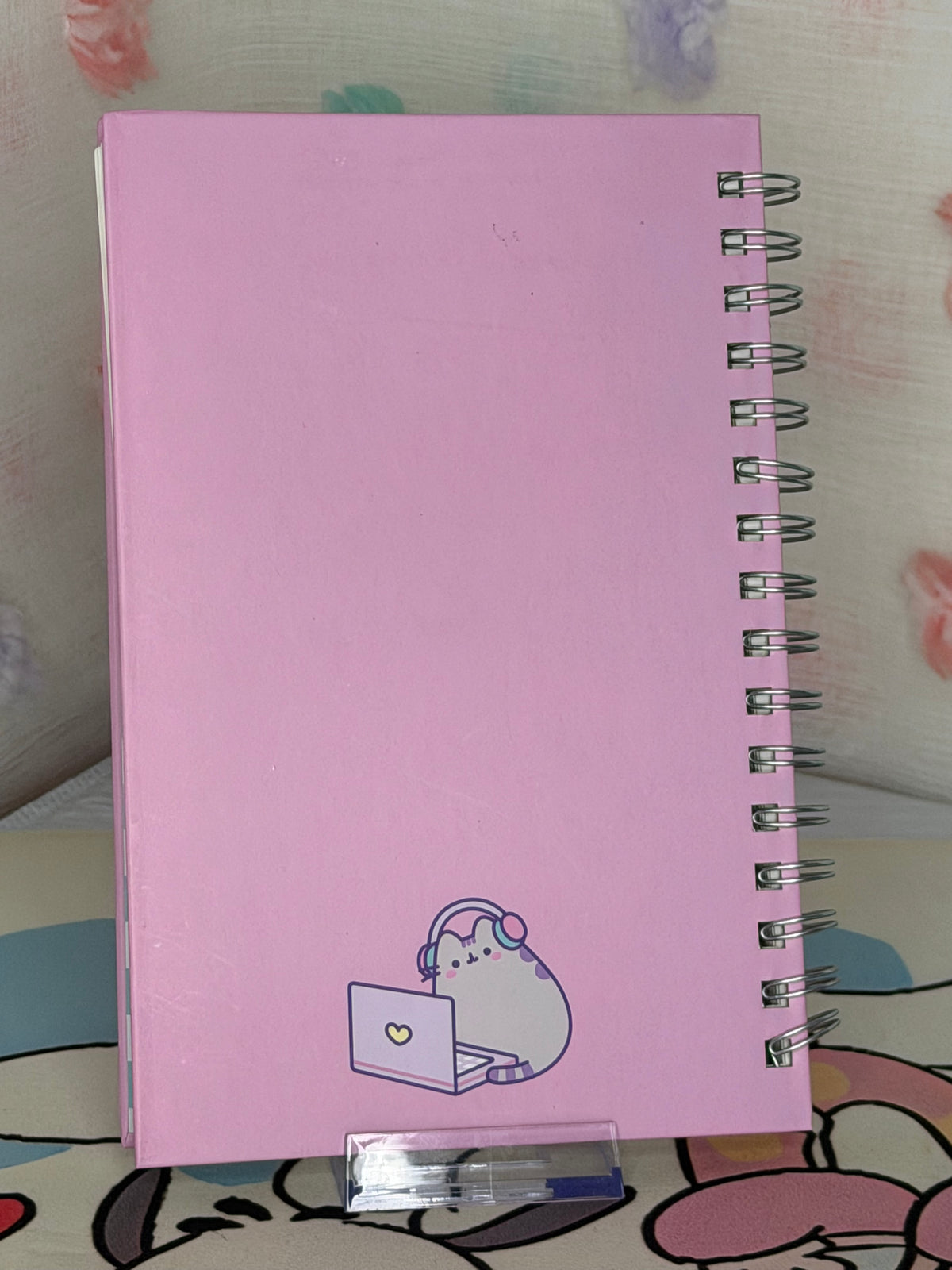 Pusheen Cute Cat Spiral Notebook Pink Lined Journal 200 Pages