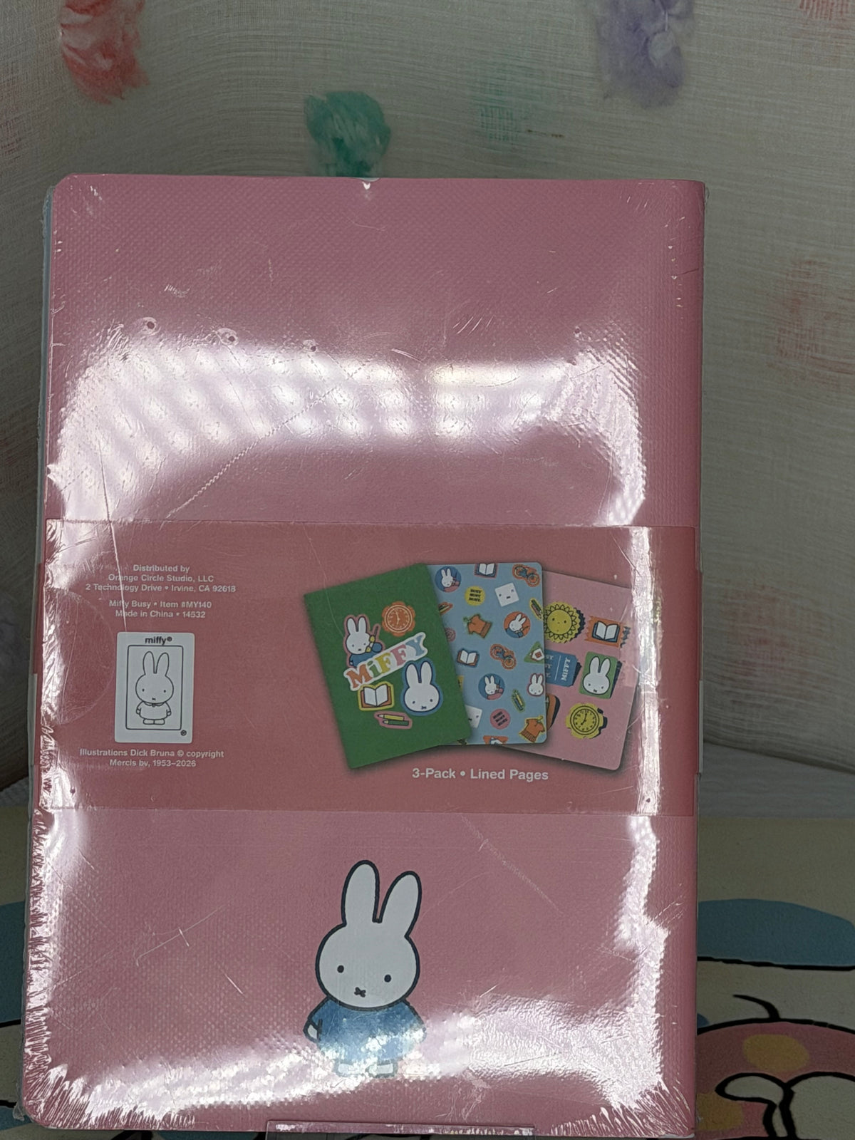 Miffy Miffy Notebook Trio 3-Pack Lined Pages 80 Pages Each Green Pink