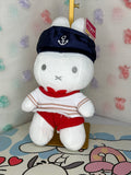 Aoger Miffy Rabbit Stuffed Animal Plush w/ Sailor Hat Outfit White Red Blue