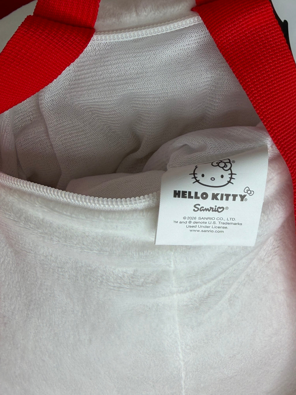 Sanrio Hello Kitty Head-Shaped Red Bow Backpack 10”x13”