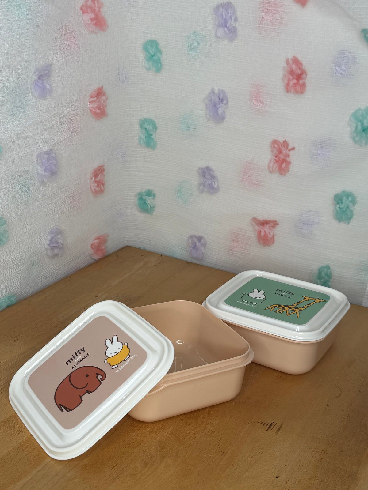 2 New Miffy Food Storage Containers Microwaveable/ Dish Washer Safe
