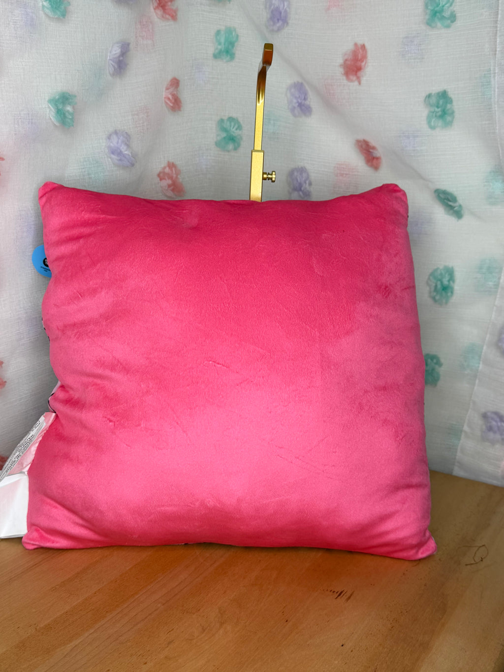 Hello Kitty 14x14 Square Plush Throw Pillow Pink Cherry Novelty