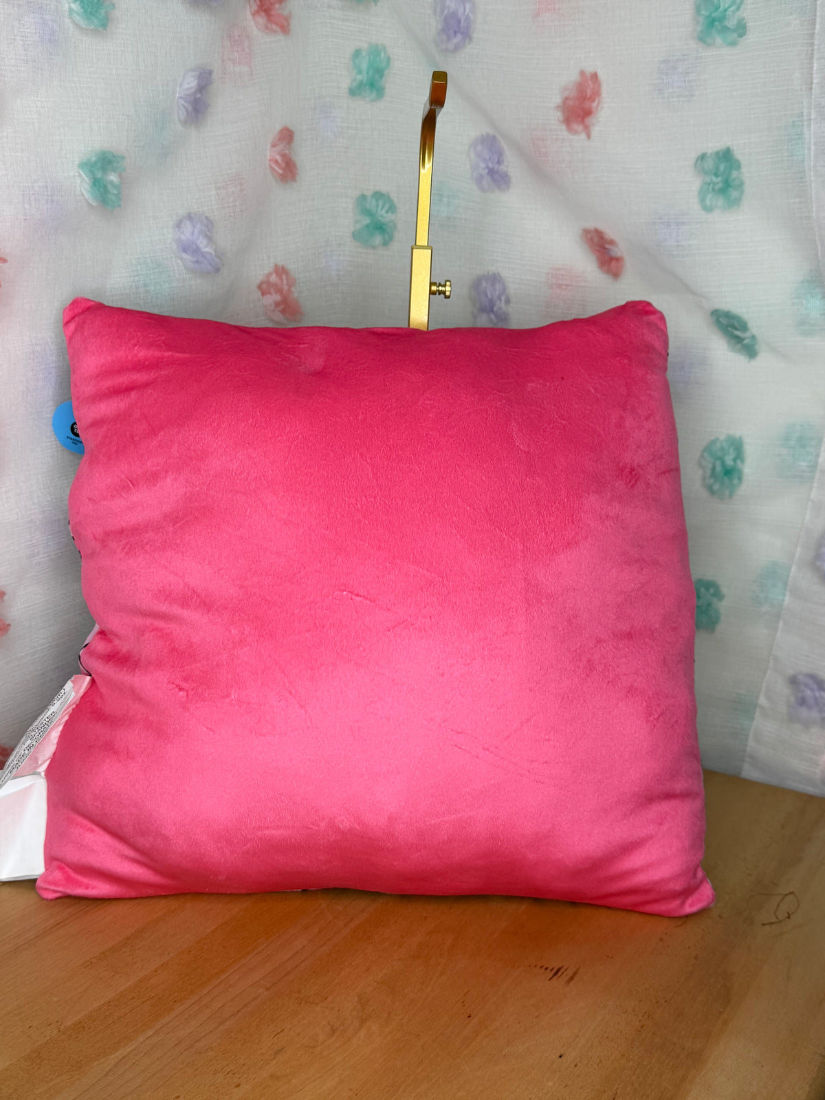 Hello Kitty 14x14 Square Plush Throw Pillow Pink Cherry Novelty