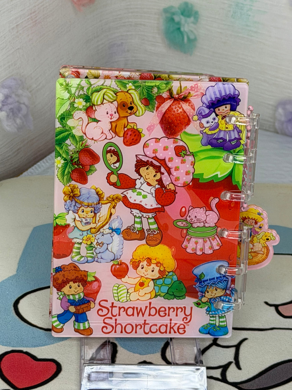 Strawberry Shortcake A6 Mini Ring Binder Lined Shaker Notebook Multicolor Floral
