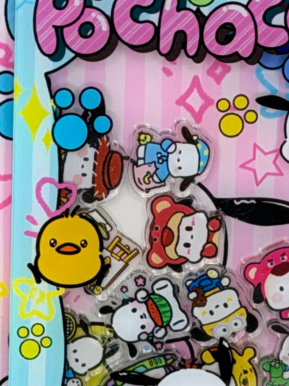 Sanrio Pochacco Illustrated Mini Ring Binder Journal Shaker Notebook