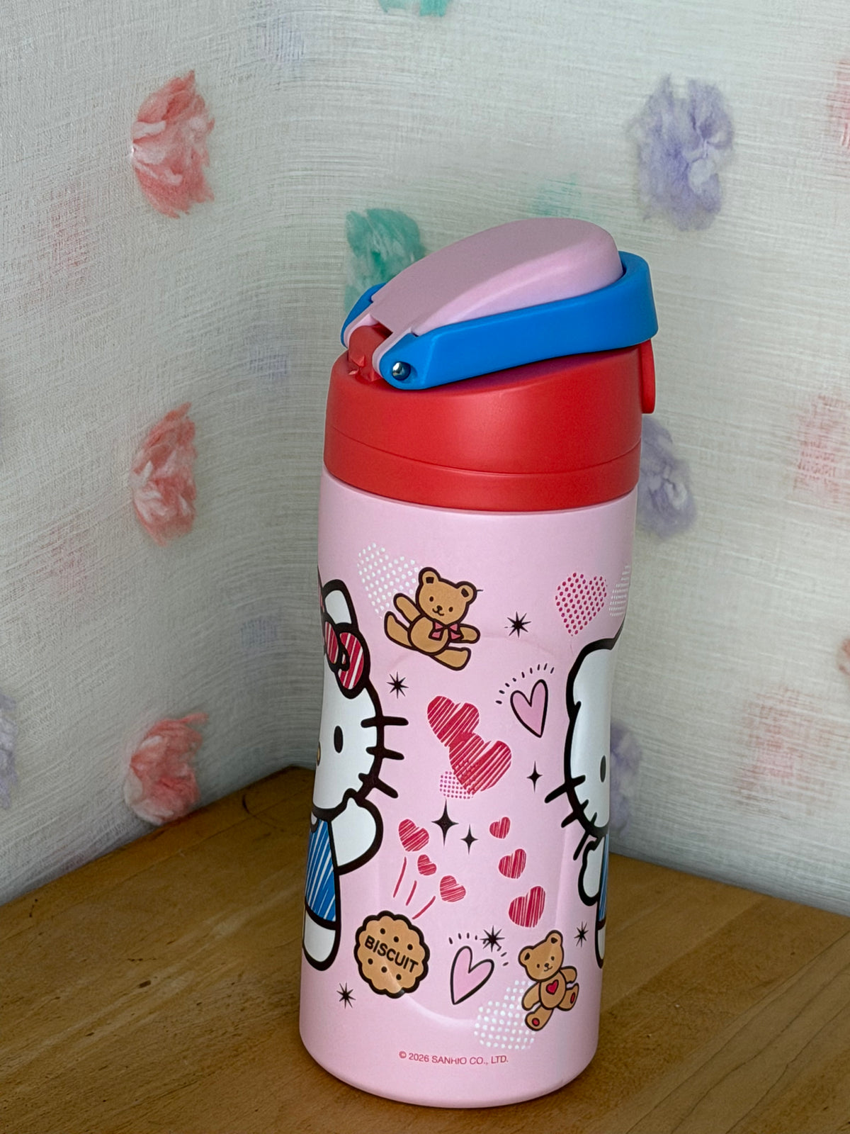 Sanrio Hello Kitty Cup With 2 Drink Positions Stainless Steel Cute Design