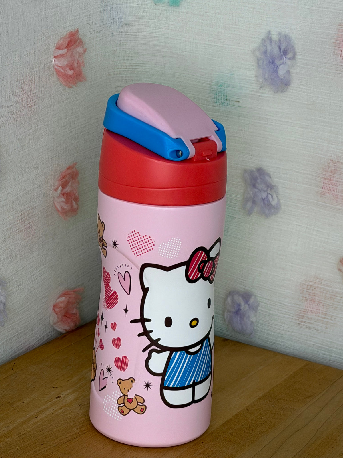 Sanrio Hello Kitty Cup With 2 Drink Positions Stainless Steel Cute Design