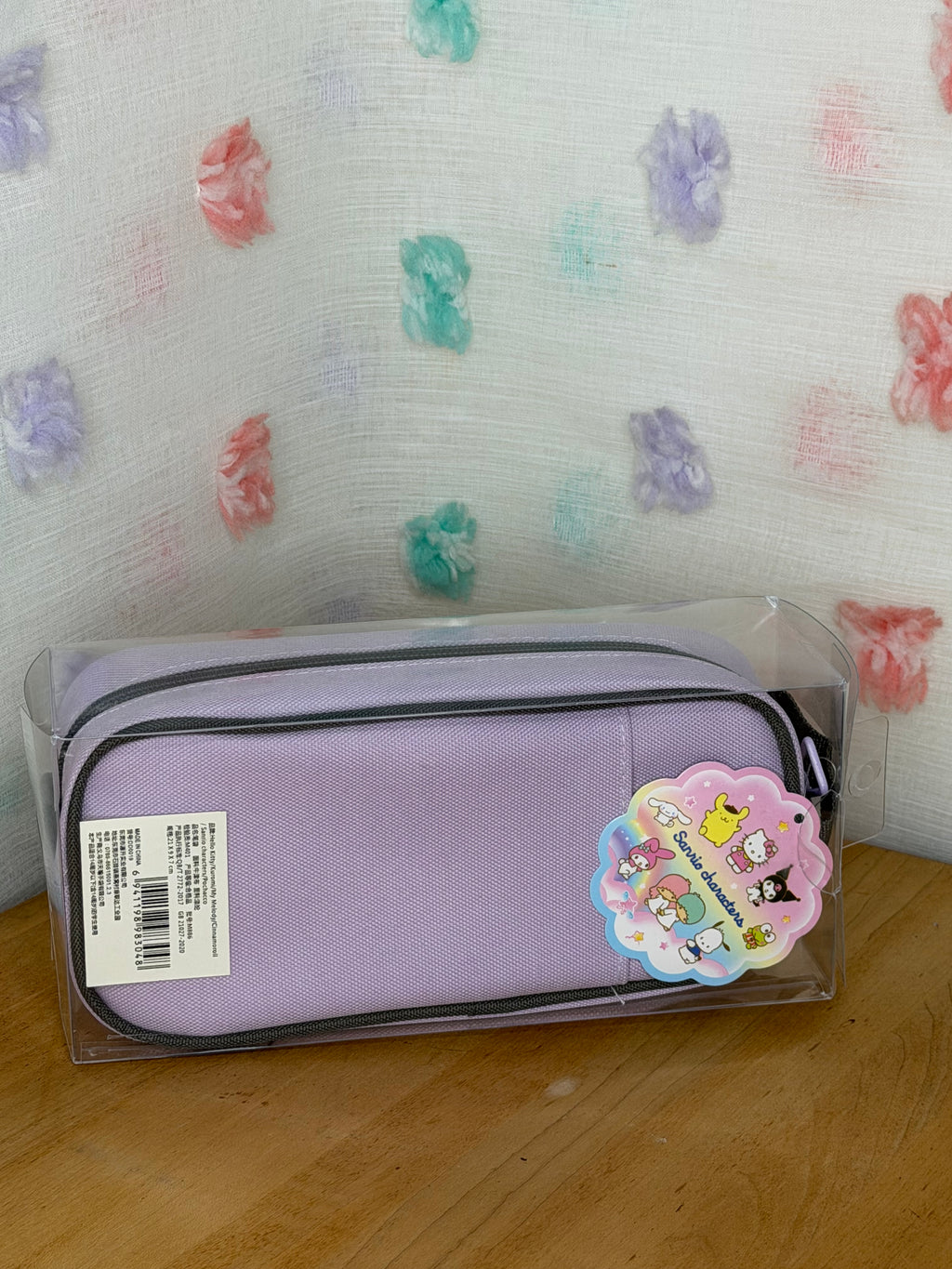 Sanrio Branded Super Cute
KUROMI Stationery Pouch, Pencil Bag w/Notepad on Front
