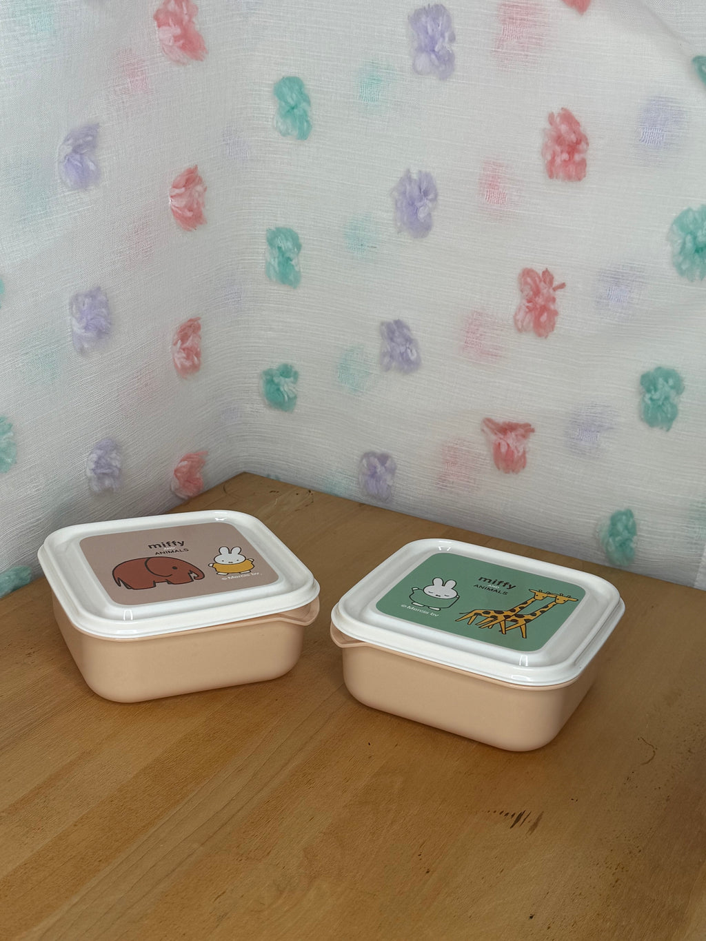 2 New Miffy Food Storage Containers Microwaveable/ Dish Washer Safe