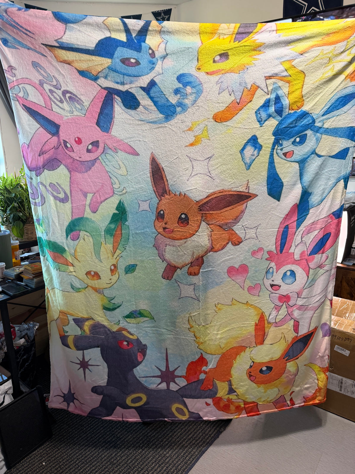 Pokémon Eevee Evolutions Multicolor Novelty Throw Blanket Kids Throw Size